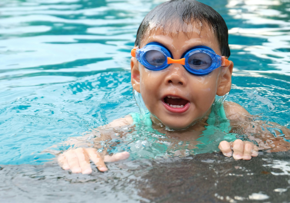 Swimming Lesson in Bali